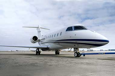 Fast Air charter jet supporting Minneapolis departures into Winnipeg for efficient staging